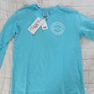 Surf Style Kids Long Sleeve Tee - Aqua